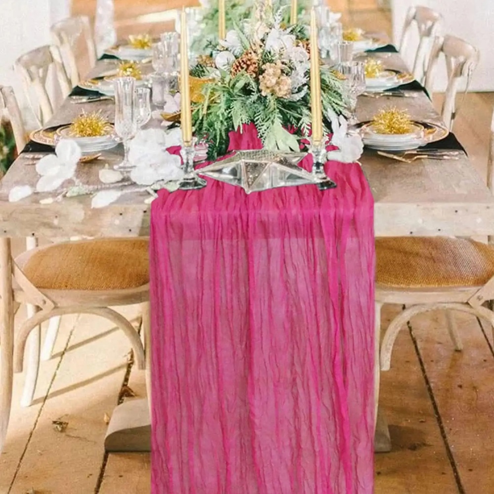 Linen Table Runner - 1 Pieza de Camino de Mesa