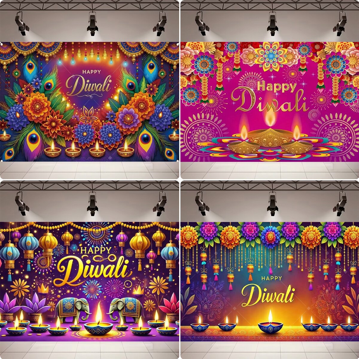 Home Decor Indonesia - Decoración para Fiesta de Diwali, Fondo