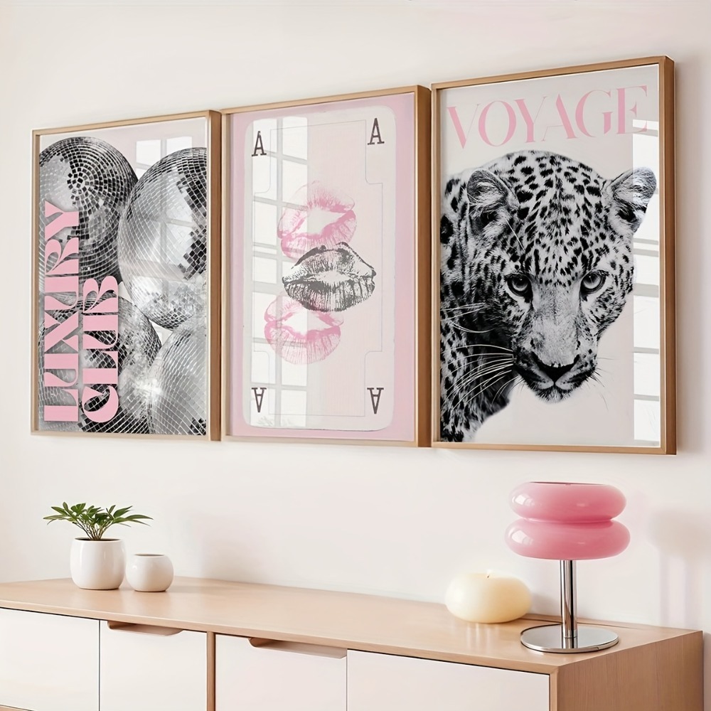 Home Decor Y2K - 3 piezas de lienzo sin marco