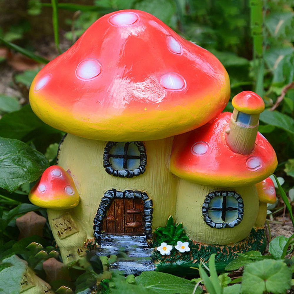 Home Decor Za - Casa de setas en miniatura, jardín
