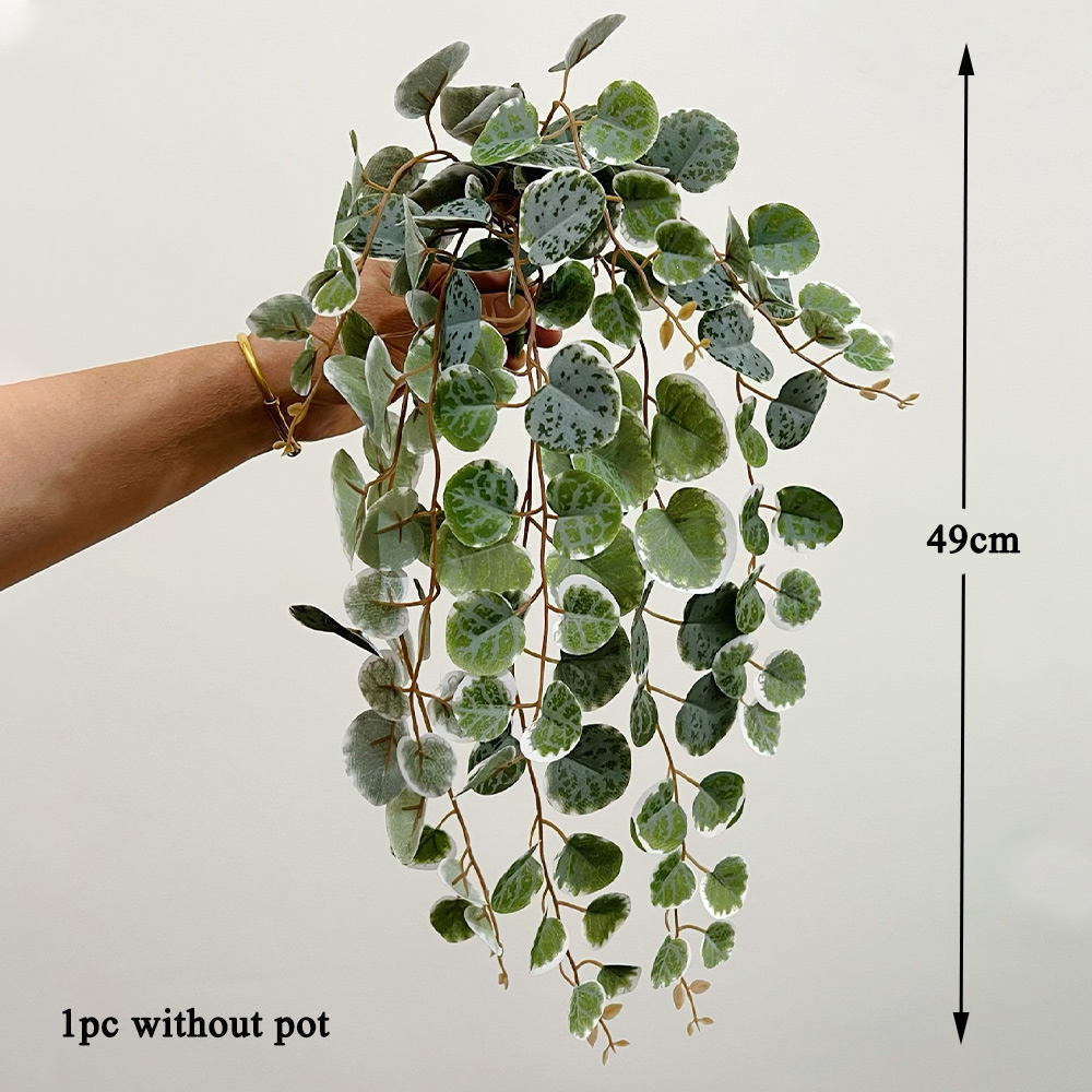 Plantas artificiales de 49cm,  - Rattan Plant Basket reseña y precio