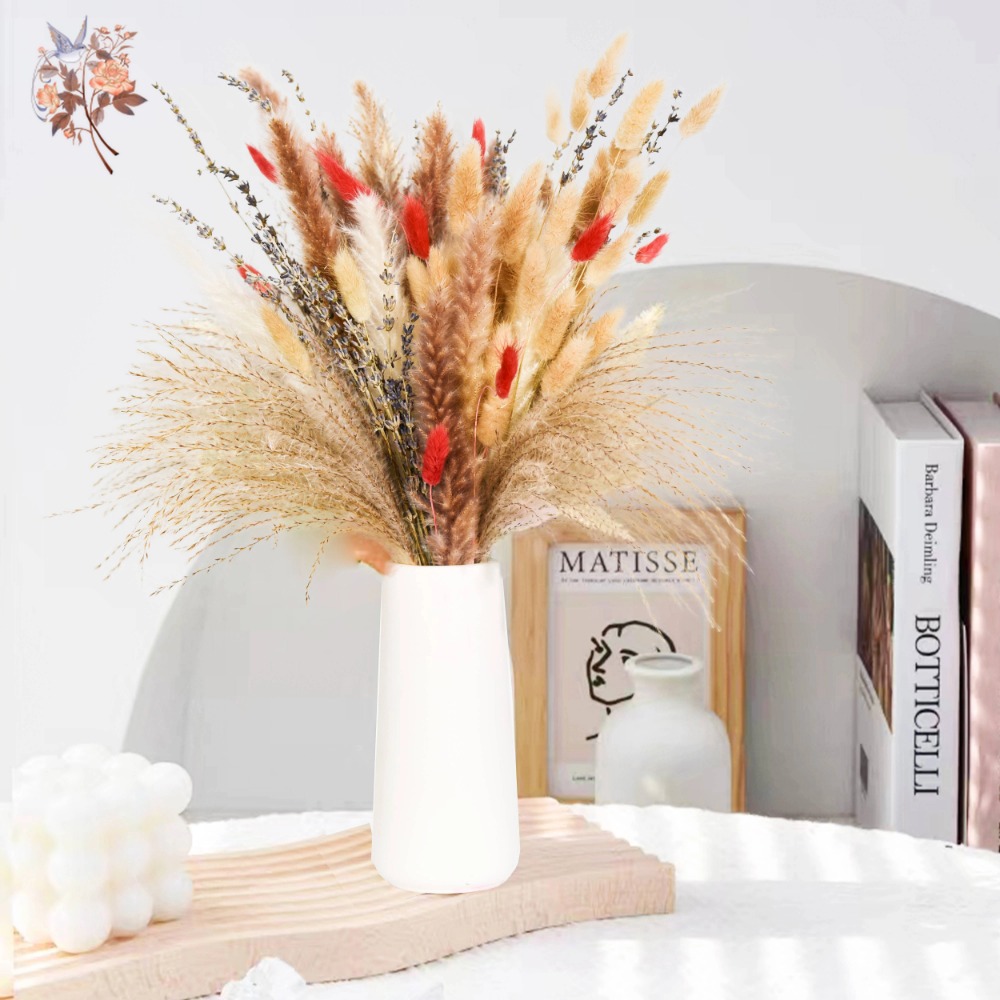 Ramo de Flores Secas Naturales - Pampas Grass Decor reseña y precio