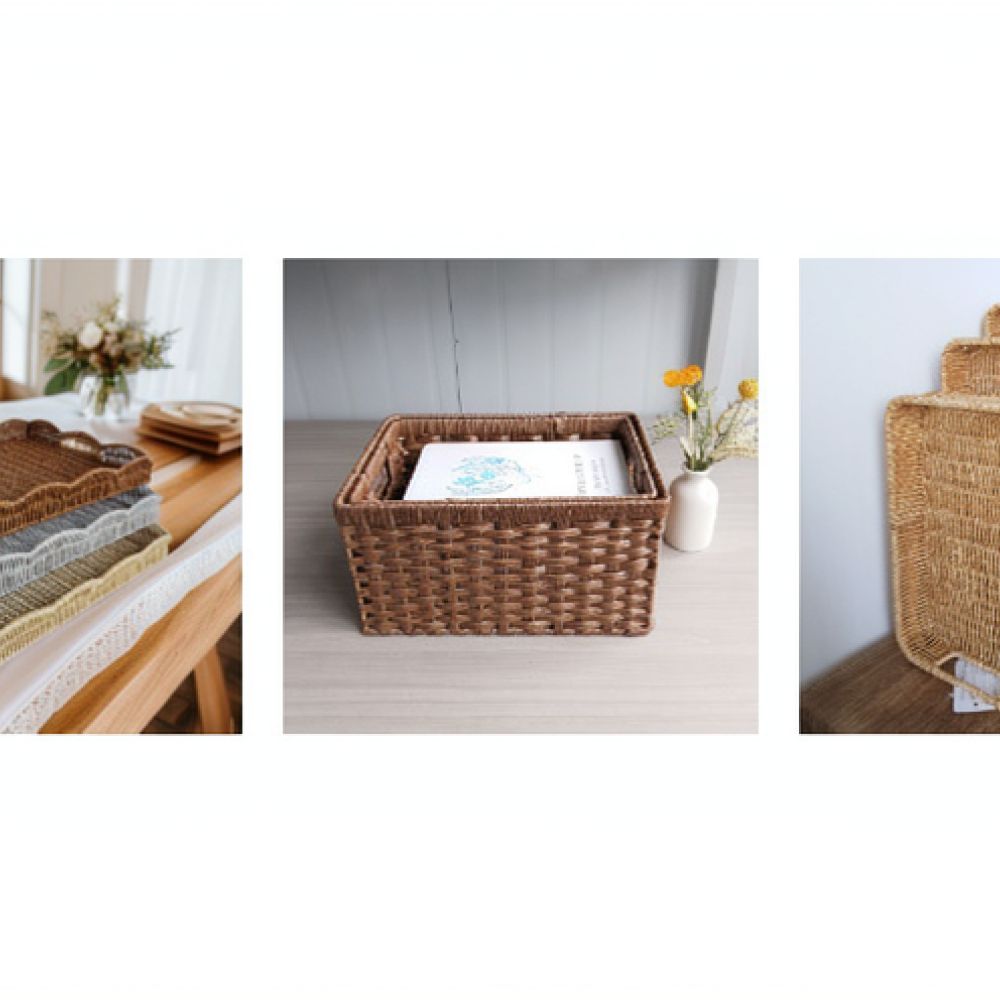 Cesta organizadora de mimbre d - Home Decor Magazine reseña y precio