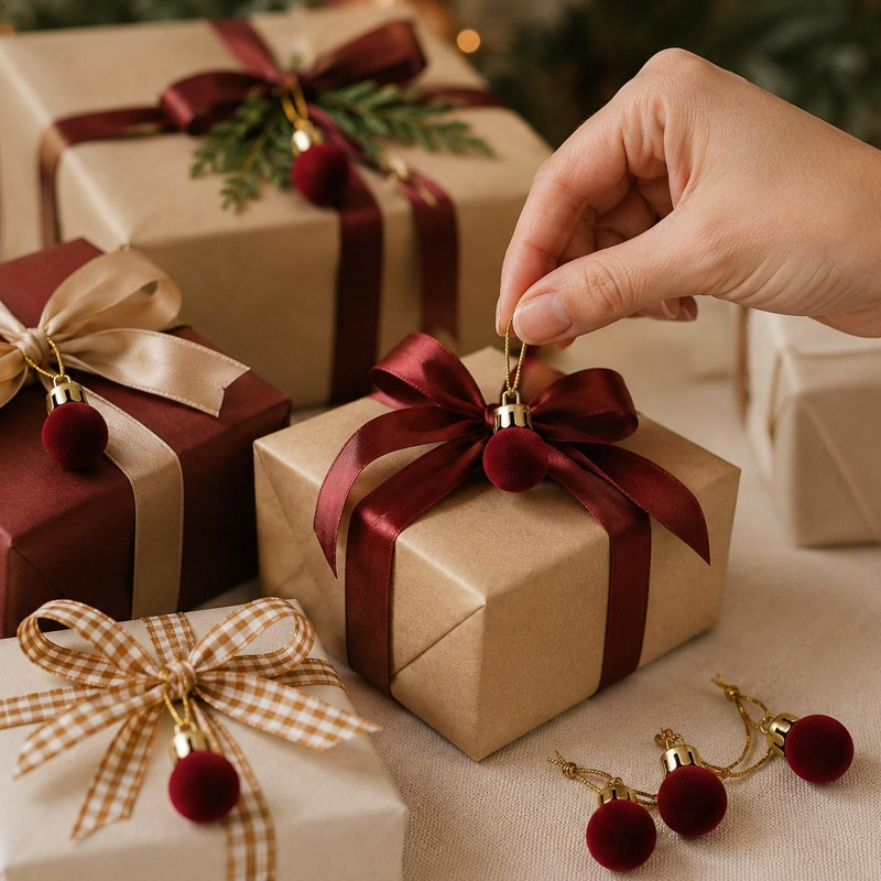 Bolas navideñas de terciopelo  - Home Decor Indonesia reseña y precio