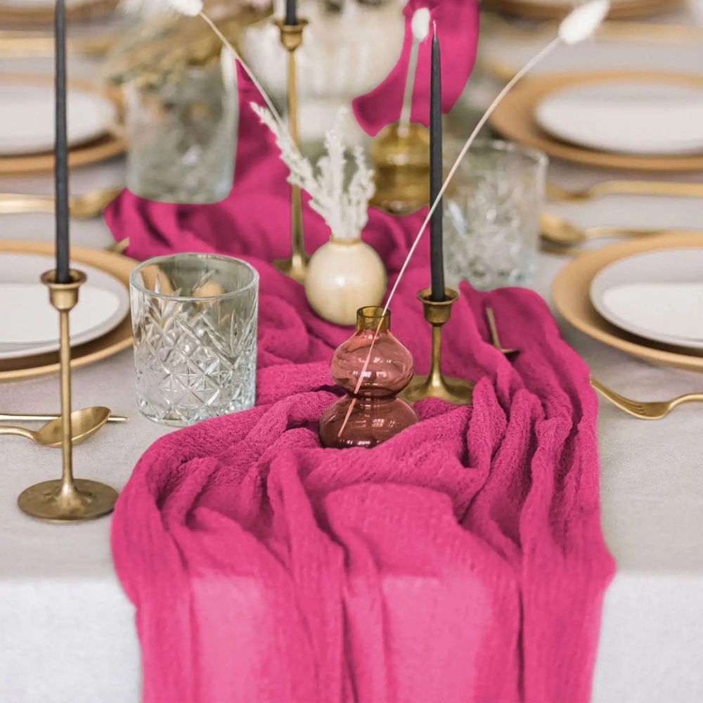 1 Pieza de Camino de Mesa Plis - Linen Table Runner reseña y precio
