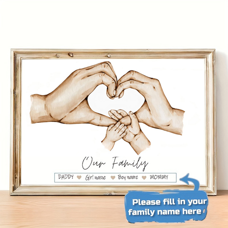 Póster personalizado de mano f - Home Decor Theme reseña y precio