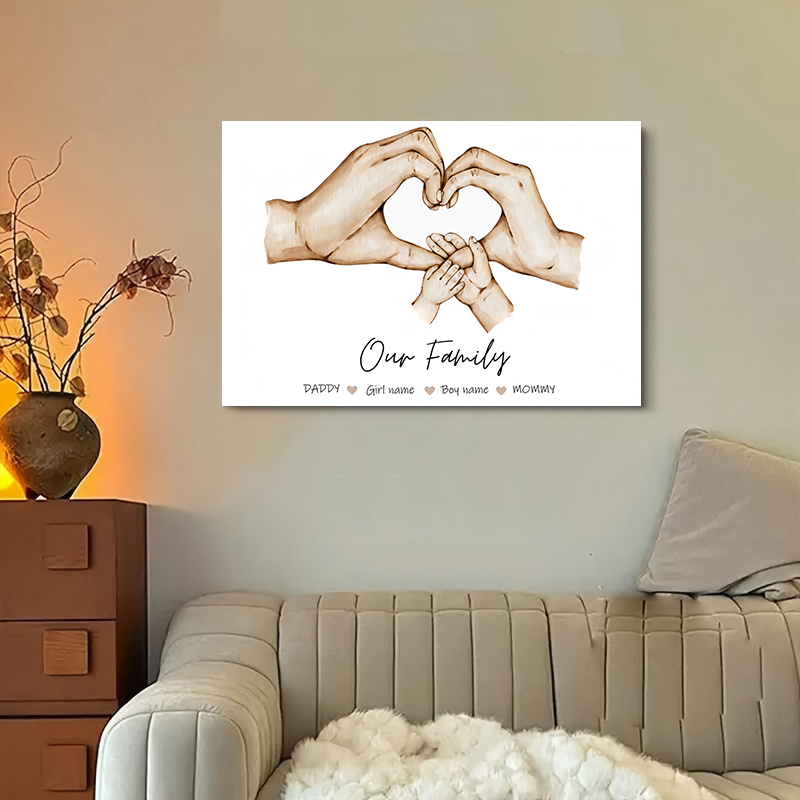 Póster personalizado de mano f - Home Decor Theme reseña y precio