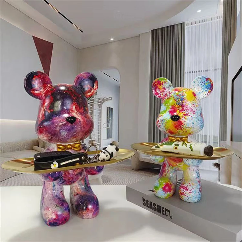 Estatuilla de oso Graffiti de  - Home Decor Y2K reseña y precio