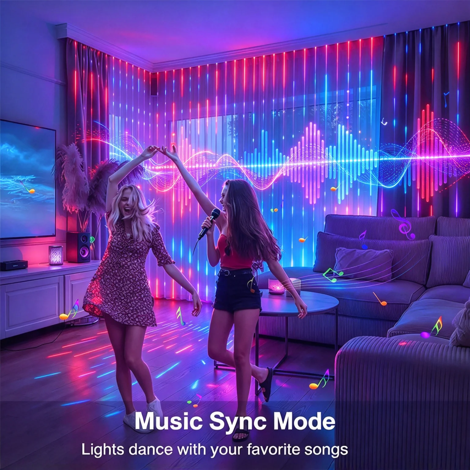 Guirnalda de luces LED intelig - Home Decor Free App reseña y precio