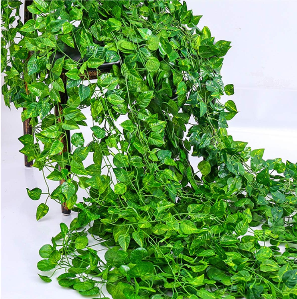 Guirnalda de vid de hiedra ver - Rattan Plant Basket reseña y precio