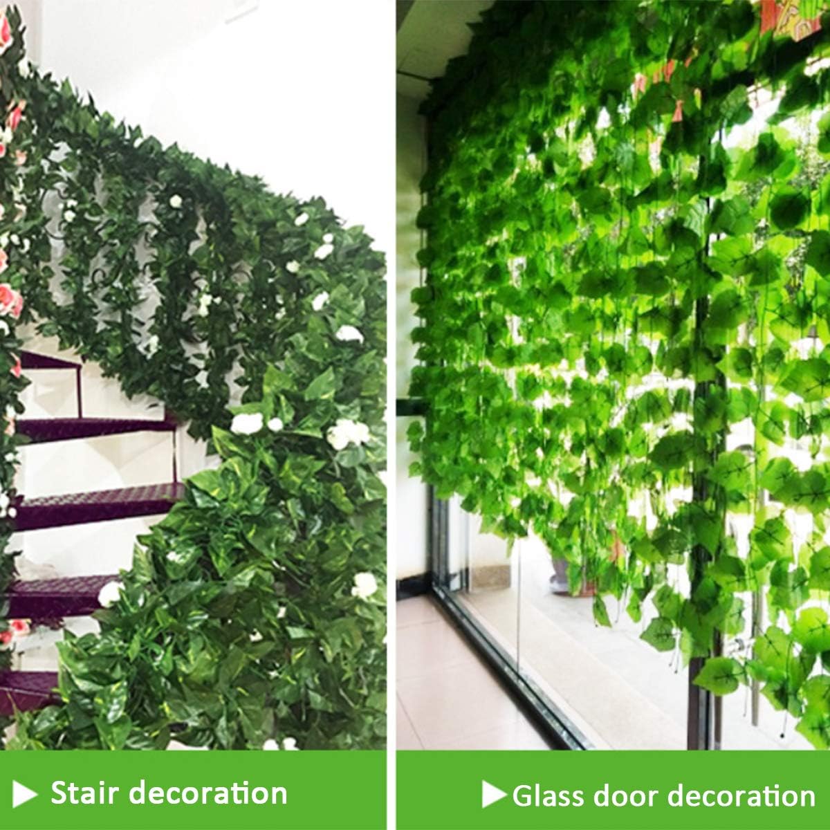 Guirnalda de vid de hiedra ver - Rattan Plant Basket reseña y precio