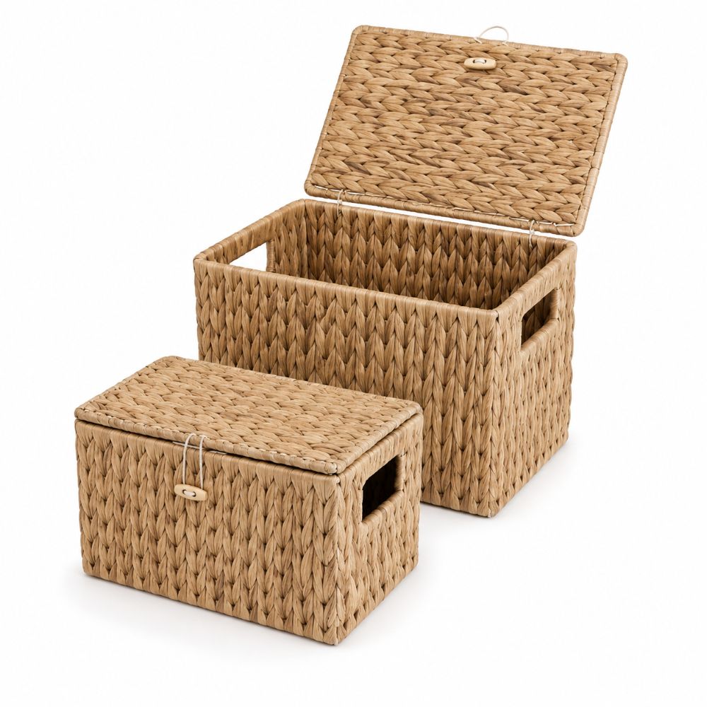 Cesta de Almacenamiento Rectan - Rattan Plant Basket reseña y precio