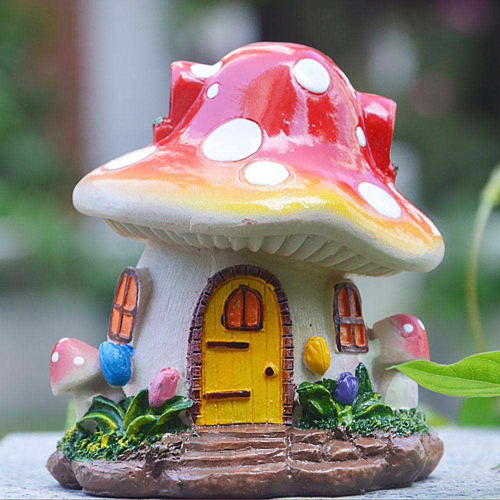 Casa de setas en miniatura, ja - Home Decor Za reseña y precio