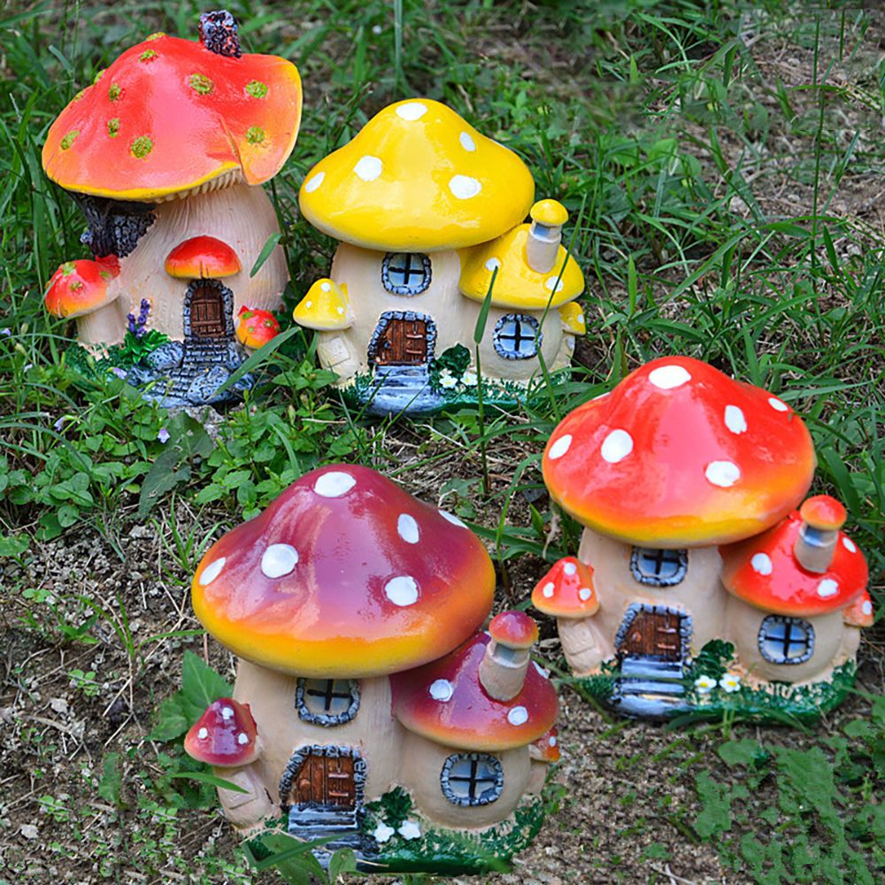Casa de setas en miniatura, ja - Home Decor Za reseña y precio