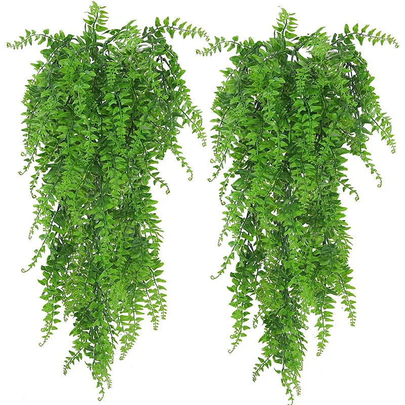 Plantas artificiales colgantes - Rattan Plant Basket reseña y precio