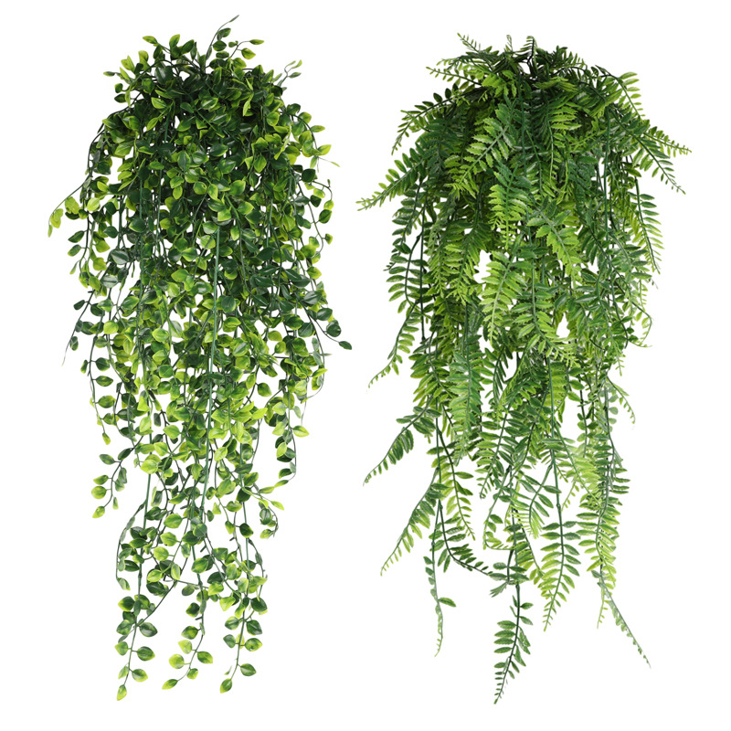 Planta de flores artificiales  - Rattan Plant Basket reseña y precio