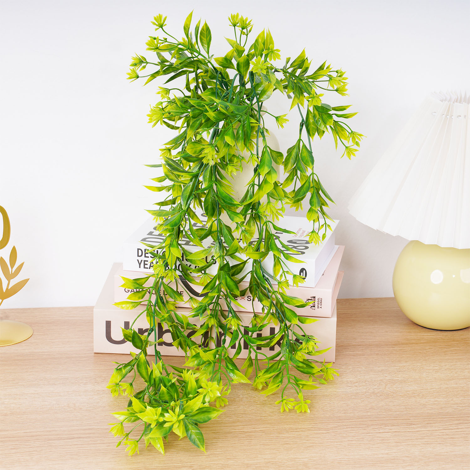 Planta Artificial de ratán par - Rattan Plant Basket reseña y precio