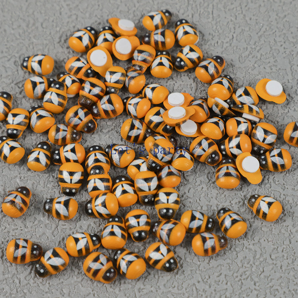 100 Uds Mini abeja de madera m - Home Decor Za reseña y precio